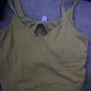 lululemon align tank green size 12